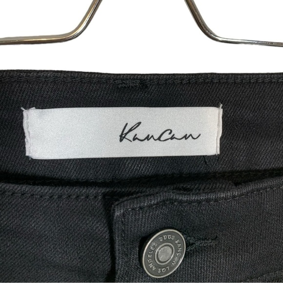 KanCan East Hartford High Rise Button Fly Skinny Jeans Black Size 2XL NWT - Picture 8 of 10